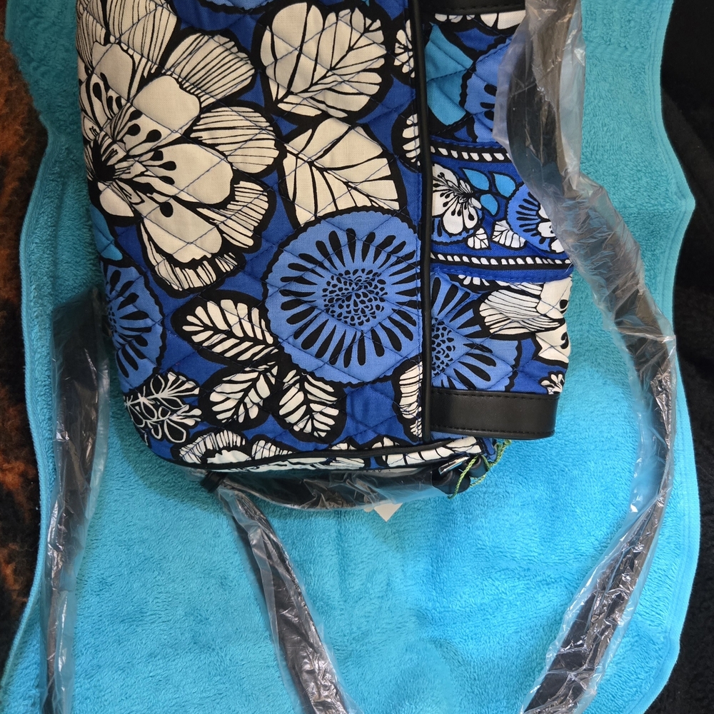 Vera Bradley Blue and Black Crossbody Bag